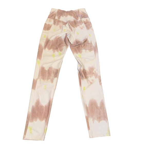 High-Waisted Ebb & Flow Tie-Dye Yoga Leggings S - Picture 6 of 8